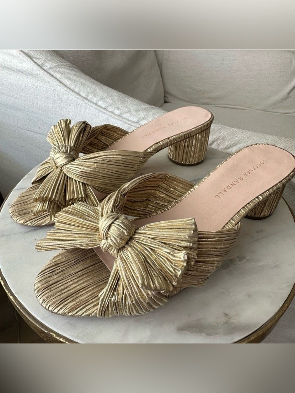 Loeffler Randall Emilia Golf Pleated Bow Heel